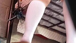 Hidden Stepfather Records Student In Upskirt Skirt