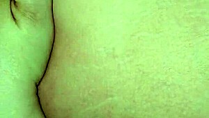 Intense anal fucking with her pussy spread wide open