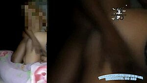 Cuckold shares wife with big black guy all night!