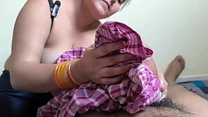 Whoa, check out this milf giving oral sex with a hand job until cum in mouth and swallow!