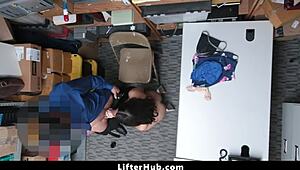 The Loss Prevention Officer Gives The Punishment To The ShopLifter That She Will Never Commit Shoplifting Again - Lifterhub