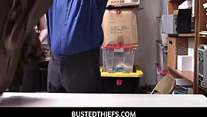 Teen Amilia Onyx Hides Goods In Tight Leggings Ass