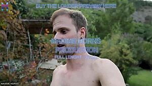 Gay outdoor show with giant toys fisting and cock sucking in front of men 😜