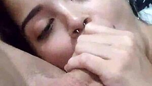 My submissive wife debora prado gives sloppy blowjob every night