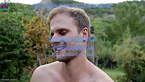 Gay outdoor show with giant toys fisting and cock sucking in front of men 😜