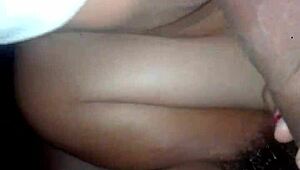 Blindfolded wife gives intense oral massage!