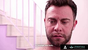 Sexy masseuse Queenie Sateen gives first nuru massage with happy ending.