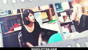 Ashley Aleigh Got Caught Licking Cream In The Garage And Now She's Getting Punished