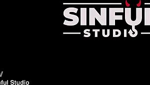 luna lynx spreads shaved pussy for anal