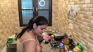 Mature bride gets hardcore fuck in kitchen by husband!