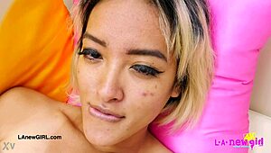 gorgeous asian milf shows body