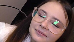 Amateur BBC interracial teen Vivien Doll pounds her black math teacher's huge cock bareback.