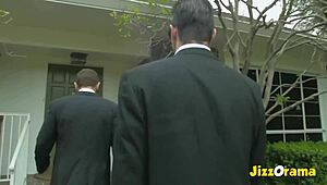 Roxanne Hall hot milf in lingerie cumshot