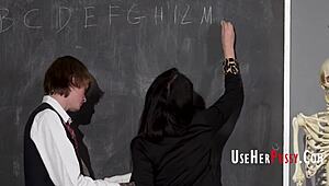 Milf teacher free used by student