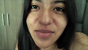 vecina vengo a coger con usted in first creampie pov