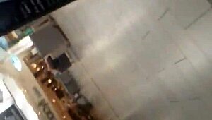 Hidden Candid Shots of Ebony Ass Folding in Shop