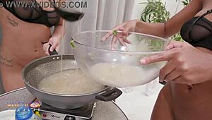 P-Sluts Vol 42 Starring Sensual Brazilian Vitoria Beatriz In Intense Anal Piss Drinking