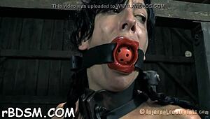 Punishing the bound slave hottie with rough bdsm drawings