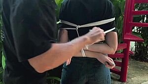 beauty from the park, why are you moaning while bound and tickled?