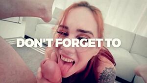 Big Tittied Kenzie Taylor Deepthroats Huge Cock!