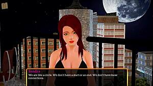 In my new family game, redhead rides cowgirl passionately with intense emotions