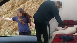 old man fucks poor young slut for money!