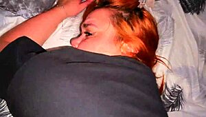 Stepbrothers fuck at family reunion in parents' room