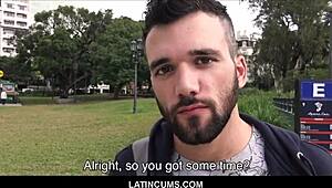 I'm a Straight Latin Boy Gettin Fucked by Gay Producer for Money in Pov