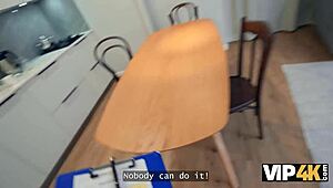 russian college slut tries first anal in vip4k pov for apartment 😏