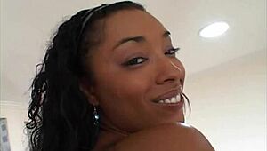 Donna Red's ebony ass pounded doggystyle