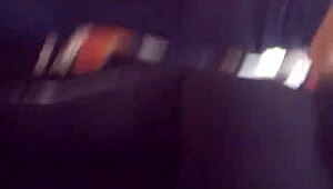 Hidden Candid Shots of Ebony Ass Folding in Shop