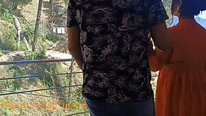 Wow, this beautiful Indian couple dives into hardcore handjob and riding cowgirl for romantic sex with big tits and ass!