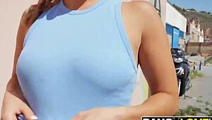 Jayla de Angelis squirts from rough public anal with Potro de Bilbao!