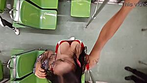 Tranny Schoolgirl Traveling on Metro with Big Tits, Seeking Sexual Adventures?