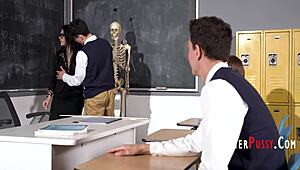 Milf teacher free used by student