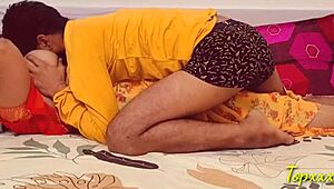oh man, this village bhabhi is getting fucked so hard by that stranger in doggystyle, her tits bouncing wildly as he takes her roughly from behind.
