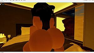 Roommate slut starts with teasing in dorm but ends up getting fucked hard in emo style