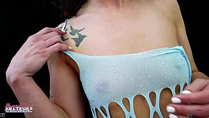 skinny brunette coed mercedez loves sucking a hard cock and gets banged