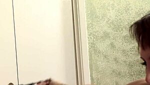 Sophia bends over in heels for cock