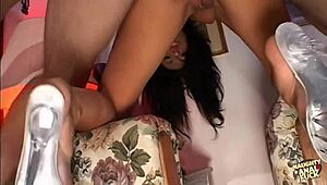 Guy ruins her cunt and asshole 😱