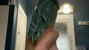 Hey, check out Ivy19921 taking a relaxing shower in this retro clip 😊