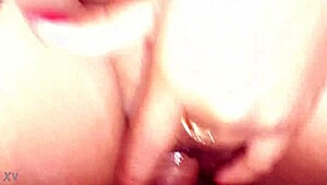 she masturbates with anal sex and small tits