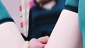 I'm rubyqueen, a young ladyboy getting anal penetration and masturbation