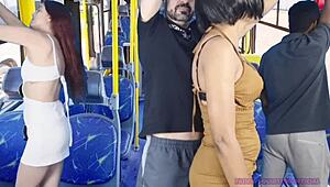 Public bus ass gozada with big butt