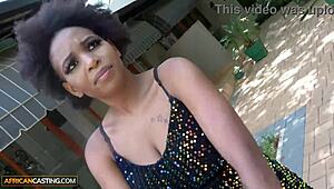 big tits african milf banged at casting by big cock white fake agent