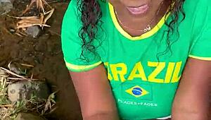 I helped a stranger, and she wanted sex in the forest; we almost got caught