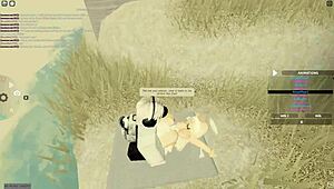 Hey, check out this wild Roblox porn with deepthroat and doggystyle action