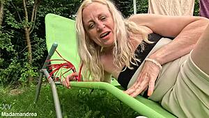 I used mega dildo on my prolapse pussy at home