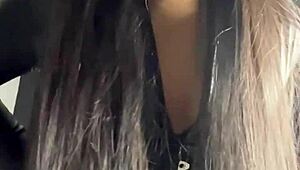 Latina Brunette Dominates You to Eat Your Cum with Toys