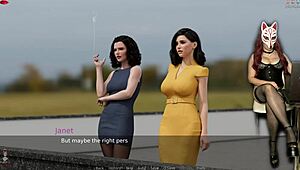 Ms. Denvers In Stockings And Corset